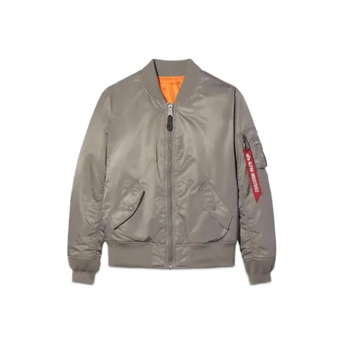 Alpha Industries FW22 Свободный крой Куртка Женская Серого цвета