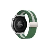 Зелёный с белыми полосами, магнитная застёжка.