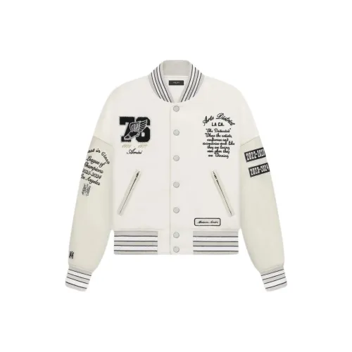 AMIRI EAGLE VARSITY Куртка Куртки Пальто Женская Белая