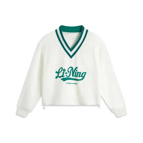 LINING Sports Life Collection Сливочный Женские Толстовки