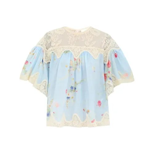 Zimmermann SS25 Лето Коллекция Купальников Рубашка Женская Синяя