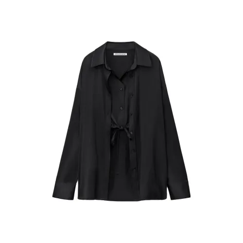 Alexander Wang FW24 Рубашка Женская Черная