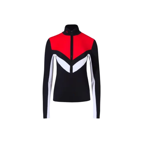 PERFECT MOMENT FW24 Толстовка Женская Черная Красная