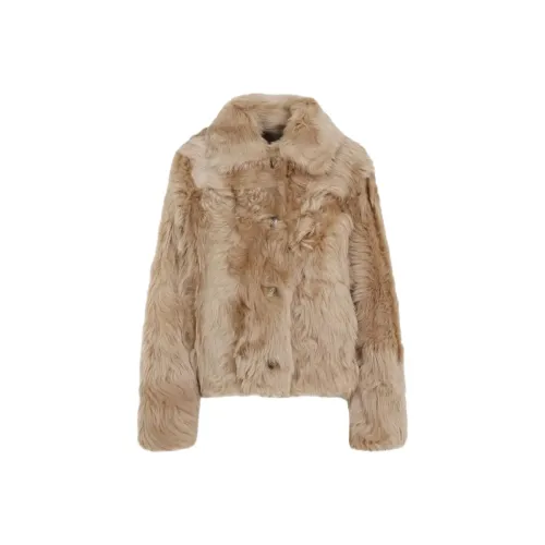 Yves Salomon Куртки и Пальто Женские Коричневый