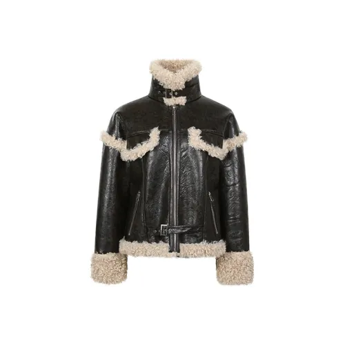 ASW ONLINE Куртки и Пальто Женские Темно-Коричневый