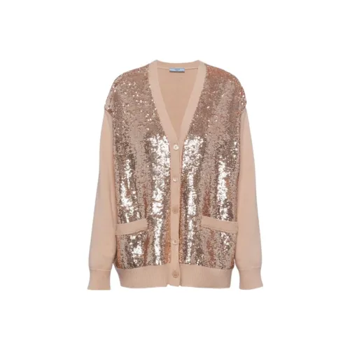 PRADA FW23 Трикотаж Женский Бежевый