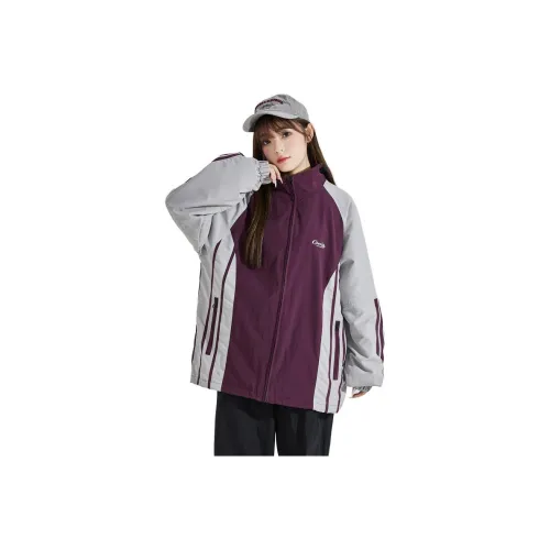 Tonlion Куртки и Пальто Женские Вино Фиолетовый