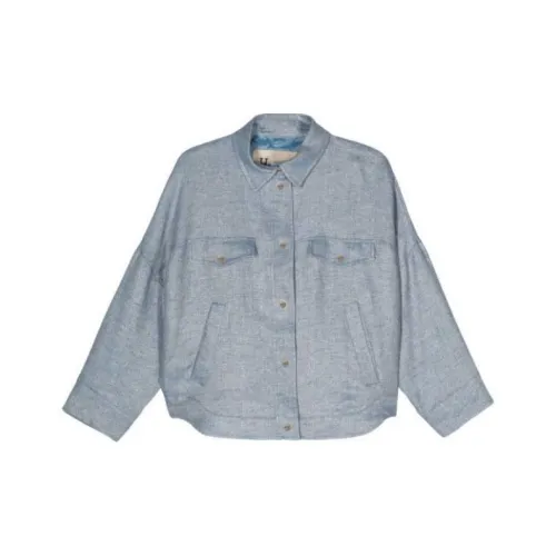 HERNO SS24 Куртки Пальто Стандартный Женский Серый