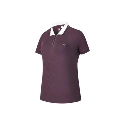 FILA Поло Женские Темно-Кофейный Коричневый