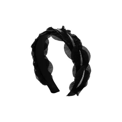 ROYALSASA Шелковый шифон искусственный кристалл ободки для волос женские