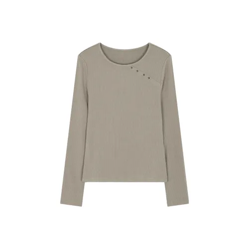 IHIMI Standard T-Shirt Женская Серый Зеленый