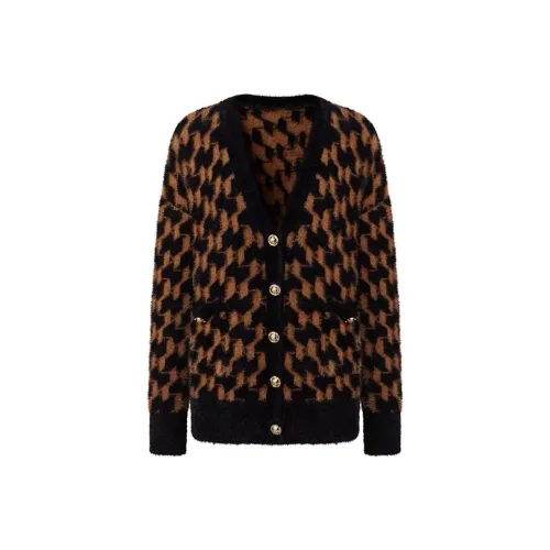 KARL LAGERFELD Трикотажная ткань Кардиган Женские Многоцветный