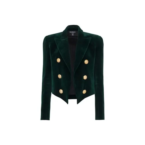BALMAIN Зеленые Женские Куртки