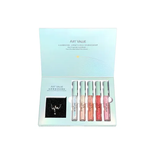 ART VALUE Сияние Натуральный Radiant Звездный Жидкость Тени для век Наборы косметики Легко смешиваемый Блестящий