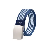 9 Серебристая пряжка Сине-белый