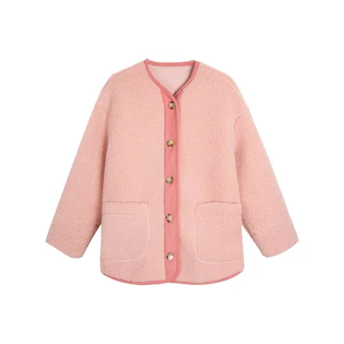 Zeng Xiaoxian Куртки Пальто Женские Розовый