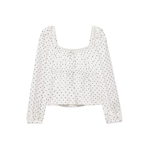 Aritzia FW24 Sunday Best Sisto Satin Блузка Рубашка Женская Светлая Береза Черный