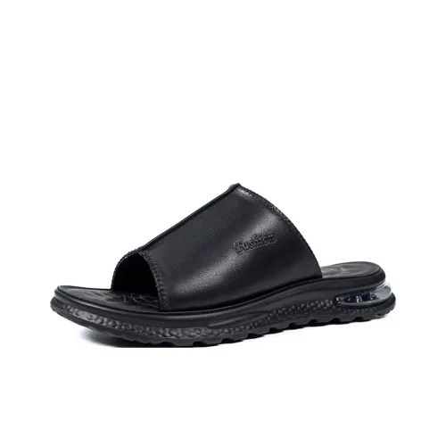 MODENGPAN ПУ (полиуретан) Полиуретан Устойчивый к запахам Быстросохнущий Массаж Амортизация Слипоны Мужской Черный