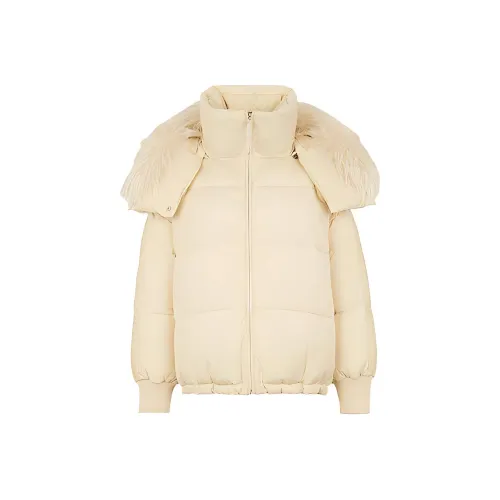 FENDI Пуховик Женские Кремовый