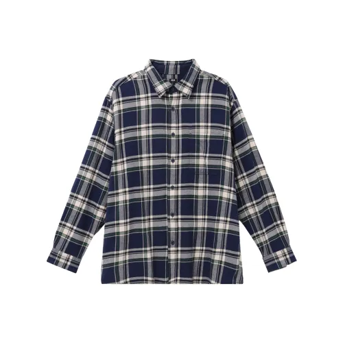 UNIQLO Женские рубашки морского синего цвета