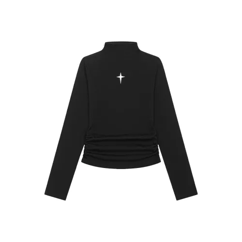 ZXZA Черные Женские Футболки