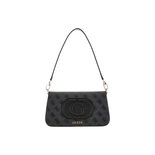 GUESS Полиуретан Переносная Сумка через плечо Сумка на плечо Мини Женская Черная