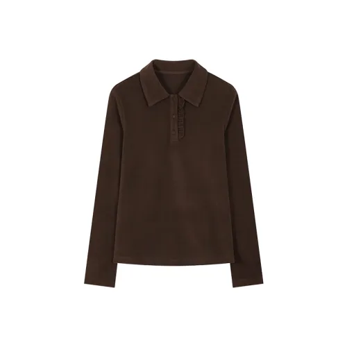 Mo Han Yi Mei Рубашка Женские Шоколад