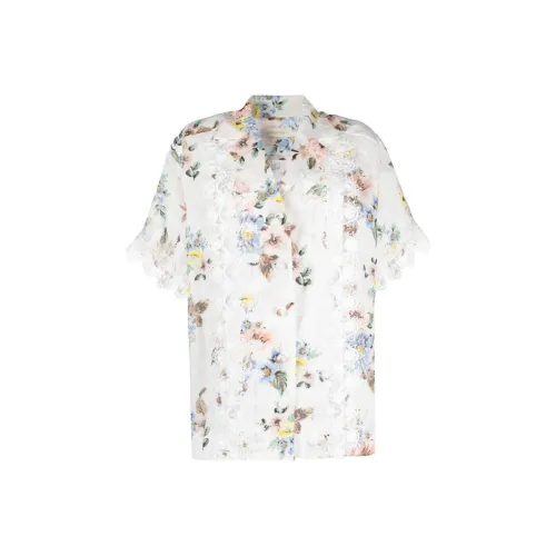 Zimmermann FW23 Рубашка Женская Белая