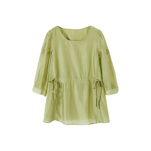 Mo Han Yi Mei Рубашка Женская Зеленая