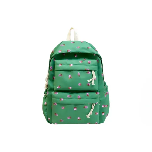 TAIGENU Нейлон Рюкзак Женская Белый Многоцветный Белый Зеленый Цветочный Черный Многоцветный Черный Белый Цветочный Дизайн Желтый Зеленый