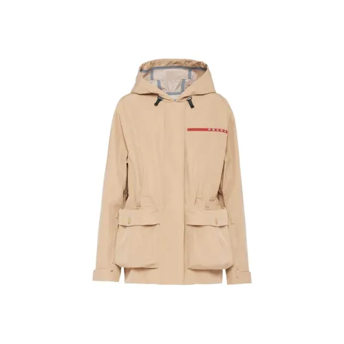 PRADA FW24 Куртки и Пальто Женские Бежевые