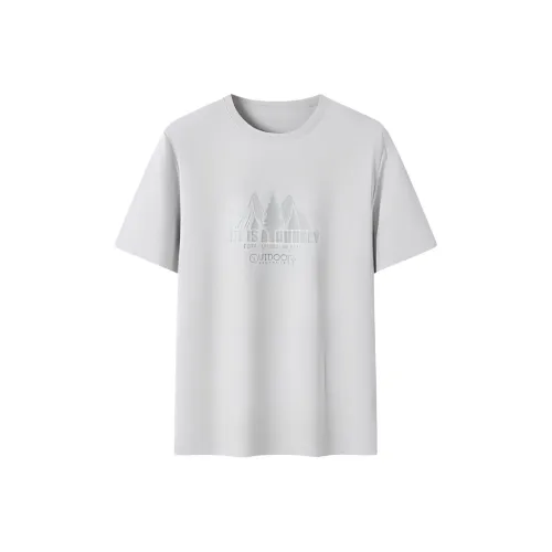 OUTDOOR PRODUCTS Т-Рубашка Мужская Числа Туманно-Серый