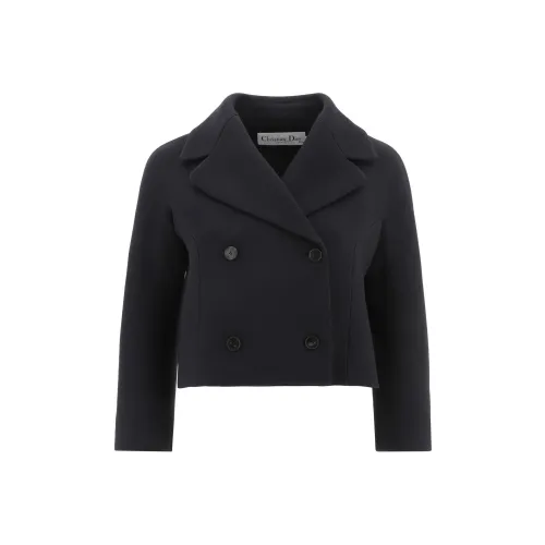 DIOR Quarterly New Products FW22 Куртки и Пальто Женские Темно-Синий