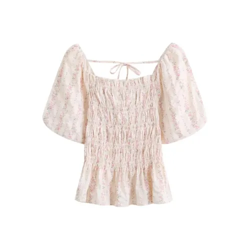 HUASJ Шифон Рубашка Женская Розовая