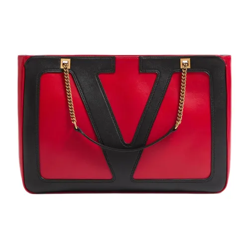 Valentino Сумка через плечо из коровьей кожи среднего размера женская красная и черная