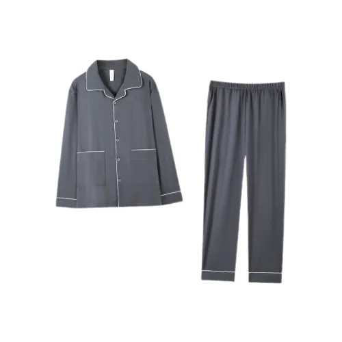 LUYOUYE Пижамный комплект Мужской Ночной Небесный Серый