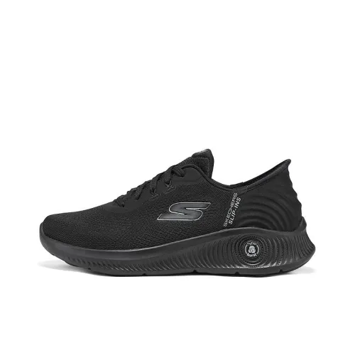 Skechers GO WALK ANYWHERE MID Топ Беговые кроссовки Мужской Черный