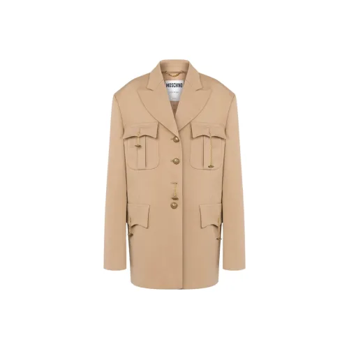 MOSCHINO FW24 Куртки и пальто женские Светлый умбра