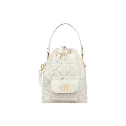 DIOR Caro Sheepskin Сумка Маленькая Женская Молочно-белая