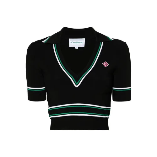 CASABLANCA SS24 Поло Женское Черное