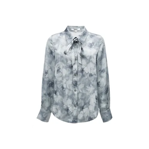 ONLY Рубашка Женская KAMA С принтом Серый и Черный