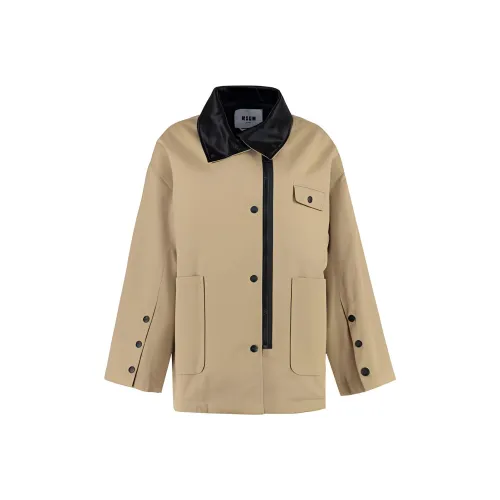 MSGM Хаки Женские Куртки