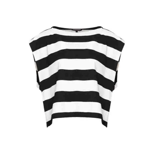 BESIONIA SS23 T Рубашка Женская Черный Белый