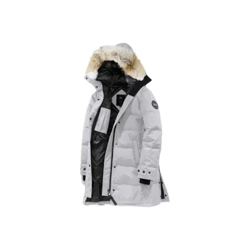 Canada Goose Shelburne Series Пуховик PARKA Пальто Зимний Женский Серебряный Береза