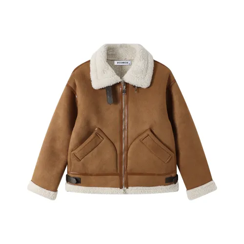 ZCDECO Куртка Женская Светло-Коричневая