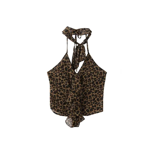 Miss Chipmunk Женские камисоли с леопардовым принтом