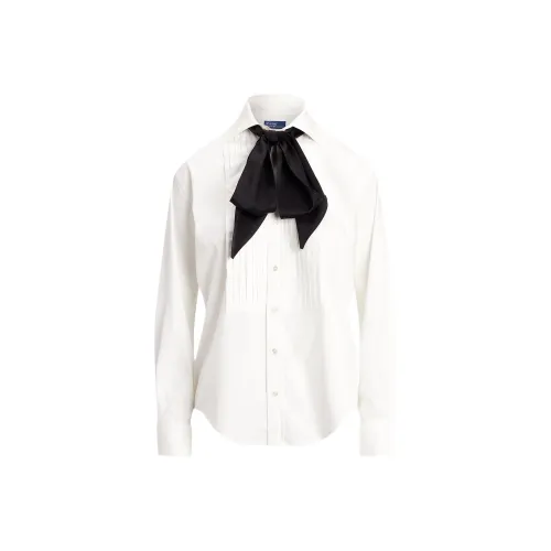 Polo Ralph Lauren Хлопок Tuxedo Рубашка Женская Белая