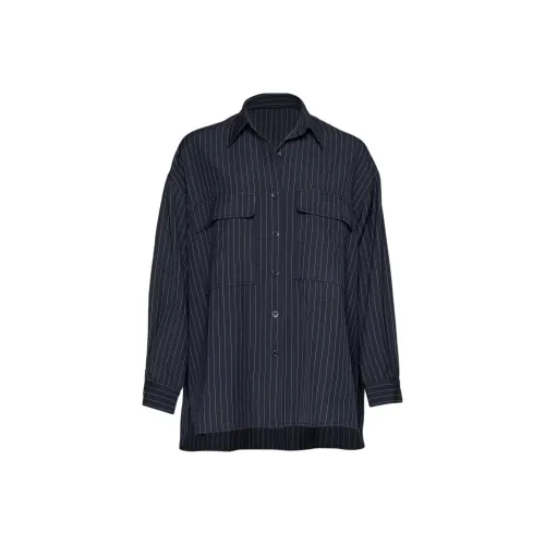 NASTY GAL Премиум Полоска Tailored Shacket Рубашка Женская Черная