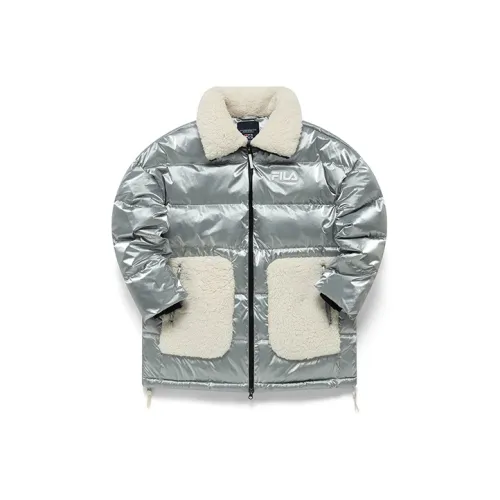 FILA FUSION Пуховик Женские Ukarla Серебряный