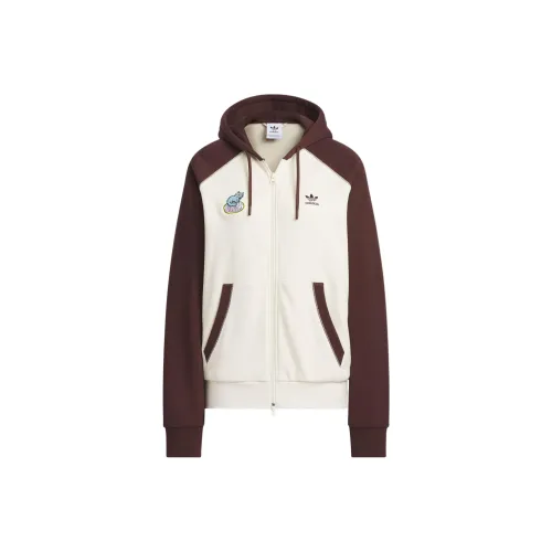 Adidas Originals Куртки и Пальто Женские Коричневый Белый